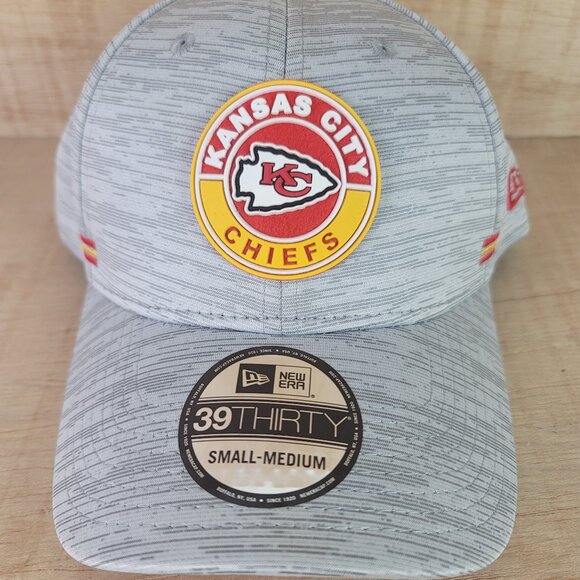 Kansas City Chiefs NFL New Era 39THIRTY Team Flex Cap Hat Size Small Medium - Picture 1 of 9